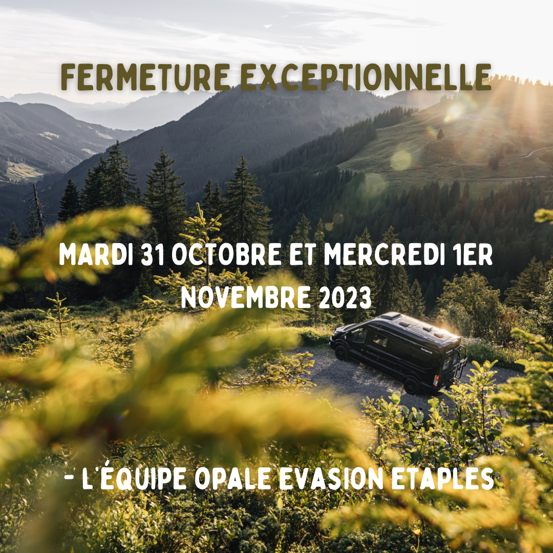 FERMETURE EXCEPTIONNELLE - CONCESSION ETAPLES